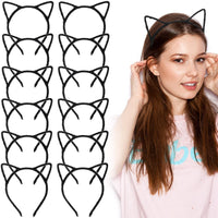 7 x Brand New Chuangdi 12 Pieces Cat Ears Headbands Cat Ears Hairbands Black Furry Animal Headband Cute Cat Ears Headwear for Women Adults Dress Holiday Costume Night Party Cosplay Decoration - RRP €114.66