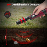 1 x RAW Customer Returns DR. TEK Pinpointer Metal Detector Small, IP68 Completely Waterproof Handheld Pin Pointer with Holster, LCD Screen, Innovative Interference Suppression Function - RRP €54.99