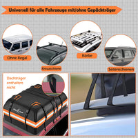 1 x RAW Customer Returns Big Ant Car Roof Box 651L 23 cubic feet , waterproof roof bag with reflective strips 8 door hooks, foldable portable roof luggage for all vehicles with without luggage rack cars, SUVs, vans - RRP €90.74