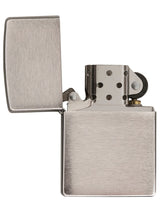 1 x RAW Customer Returns Zippo Brush Chrome Lighter, Metal, Chrome, Unique - RRP €22.07