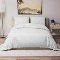 1 x RAW Customer Returns Dreamzie Double Duvet Cover 240x220 cm with 2 Pillowcases 65x65 cm - White - Double Duvet Cover Set 240x220 - RRP €24.58