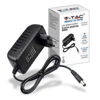 1 x RAW Customer Returns V-TAC power supply adapter 12V 30W 2.5A for cameras, LED strips, modem - transformer 12V - power adapter for screens and electronic devices - input AC 100-240V - Euro plug - RRP €21.6