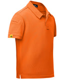 1 x RAW Customer Returns igeekwell Boys Children Polo Shirt Short Sleeve Summer Casual Boys Polo T-Shirt Breathable and Sweat-wicking Sports Children Golf Polo Shirt Orange-L  - RRP €17.14