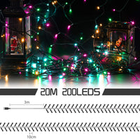 1 x RAW Customer Returns Avoalre Christmas Lights 100M 1000 LEDs, String Lights with 8 Modes 4 Colors Waterproof IP44 Christmas Decoration for Outdoor, Indoor, Christmas Tree, Party, Wedding, Home, Pink Yellow Blue Green - RRP €39.98