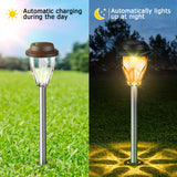 1 x RAW Customer Returns GEARLITE Solar Lights for Outdoor Garden, 6 Pieces Garden Decoration with Warm Light Color Changing, IP65 Waterproof Solar Lights for Outdoor Balcony Terrace Yard Outdoor - RRP €20.16