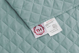 1 x RAW Customer Returns Textilhome - Malu Sofa Cover, 2 Seater, Reversible Quilted Sofa Protector. Aquamarine color - RRP €31.99