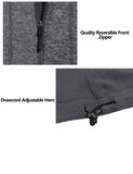 1 x Brand New Little Donkey Andy Women s Reversible Lightweight Fleece Vest Warm Sleeveless Jacket for Golf Travel Hiking, Black Grey, XS - RRP €89.99