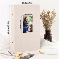 5 x Brand New Lanpn Photo Album 10x15 300 with Pockets, Linen Photo Album Holder Horizontal Photo Holder 10x15cm Pocket Khaki Pocket - RRP €114.0