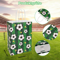 3 x RAW Customer Returns Pack of 20 football gift bags, small paper bags, football set, paper bags for children s birthday parties with handles, football party bags for boys, football party bags - 15 x 21 cm - RRP €29.91