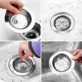 23 x Brand New Sink drain strainer strainer sink food scraps stainless steel sink strainer kitchen sink strainer drain strainer kitchen sink sink filter 11 cm with handle, 2 pieces - RRP €229.77