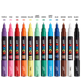 3 x RAW Customer Returns Posca Painting Marking Pen Set 12 - Pc - 1m - RRP €113.7