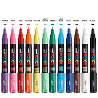 1 x RAW Customer Returns Posca Painting Marking Pen Set 12 - Pc - 1m - RRP €37.9