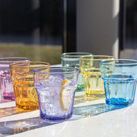 1 x RAW Customer Returns TREND FOR HOME Colorful drinking glasses for children 280 ml glasses colored set of 6 colored water glasses rainbow glasses party glasses wine glasses colored children s glasses rainbow glasses Gigi Rainbow Blast - RRP €33.68