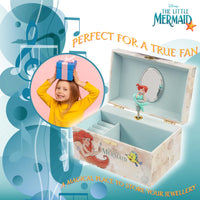 1 x RAW Customer Returns Disney Encanto Musical Jewelery Box for Girls Frozen Ariel The Little Mermaid Mirabel, Blue Frozen  - RRP €25.25