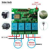 1 x RAW Customer Returns Jane Eyre WiFi Relay Module 4 Channel Smart Switch, Momentary Self-Locking Locking Switch, for Tuya Smart Life APP, DIY Garage Door, Compatible with Alexa and Google Assistant - RRP €26.87