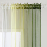 1 x RAW Customer Returns MIULEE Curtains Oliver Green Transparent Living Room Modern Curtain Two-Tone Sliding Curtains Curtains Bedroom Set of 2 140 x 245 cm - RRP €23.49