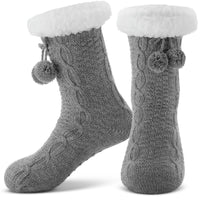 8 x Brand New SATINIOR Plush House Socks Non-Slip Winter Socks Fluffy Floor Socks Green  - RRP €412.8