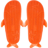 8 x Brand New Eagsouni Men s Women s Winter Shark Slippers Memory Foam Warmth Comfortable Plush Slippers Home Non-Slip Slippers Indoor Outdoor Shoes, Orange, 38 39 EU - RRP €122.96