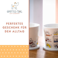 1 x RAW Customer Returns SPOTTED DOG GIFT COMPANY Coffee Mug with Cat Motif, Ceramic Cup Set, Cute Coffee Cups, Cat Kitchen Accessories, Gifts for Cat Lovers Cat Moms, 4 x 380ml - RRP €27.22