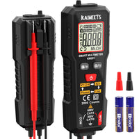 1 x RAW Customer Returns KAIWEETS KM201 Smart Multimeter, Digital Voltmeter with 2000 Counts, Compact Multimeter with 2000 Counts, True RMS Auto-Range, Intelligent Measurement of Voltage, Continuity and Resistance. - RRP €17.99