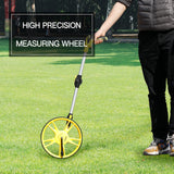 1 x RAW Customer Returns AIRAJ distance measuring wheel 99999.9 meters, foldable measuring wheel with tape measure and storage bag, measuring wheel meter counter for precise measurement of lines, areas 10-3  - RRP €37.86