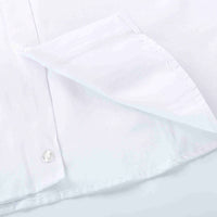 1 x RAW Customer Returns BIENZOE Boys School Uniform Long Sleeve Button Down Oxford Shirt White Size 6X - RRP €20.99