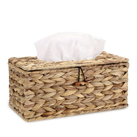 1 x RAW Customer Returns SUMNACON Brown Tissue Box Made of Rattan with Decker Facial Tissue Boxes Napkins Storage Box for Bathroom Living Room Office Restaurant Handicrafts Rectangle Large  - RRP €19.15