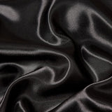 1 x RAW Customer Returns Michorinee Satin Duvet Cover 200 x 200 cm Black with 2 Pillowcases 65 x 65 cm Adult Bedding Double Bed Linen Satin Shiny with Zipper - RRP €20.4