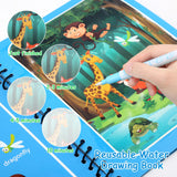 1 x RAW Customer Returns JoyPlus 4 Pieces Water Painting Book for Kids, Water Painting Book with 4 Water Pens, Reusable Magic Water Coloring Book, Water Coloring Book Gift for Kids - RRP €9.99