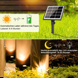 1 x RAW Customer Returns MEIKEE Solar Spotlights for Outdoors 3 Pack 2700K Warm White Solar Lamps for Outdoors 5000MAH IP66 Waterproof 3 Brightness 2 Modes Solar Garden Light Garden Lawn Patio - RRP €29.23