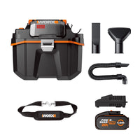 1 x RAW Customer Returns WORX Cordless Workshop Vacuum Cleaner 18V MAX 20V WX031, PowerShare, Strong Suction, Portable, with 1 Battery, 1 Charger - RRP €211.75