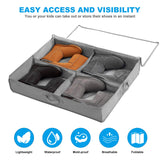 1 x RAW Customer Returns Underbed chest of drawers for shoes storage 2 pieces, shoe storage systems with 32 compartments, underbed shoe organizer storage box drawer, foldable shoe storage bag with lid - RRP €25.84