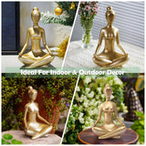 1 x Brand New Yeomoo Yoga Women Figures Zen Decoration for Living Room Meditation Woman Figure Decoration Indoor Funny Gifts for Women Girlfriend Mother Birthday Gift Spiritual Decoration Desk Accessories Red 29CM - RRP €20.4