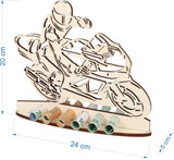 1 x RAW Customer Returns XL money gift made of wood motorcycle gift idea motorcycle voucher packaging funny gift money gift for women and men for driving license biker - RRP €14.99