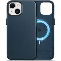 1 x RAW Customer Returns SHIELDON Genuine Leather Case for iPhone 15 Cell Phone Case Wireless Charging Anti-Fingerprint Strong Magnetic Force Ultra Thin Protective Case Cover Compatible with iPhone 15 5G 6.1 Navy Blue - RRP €24.99