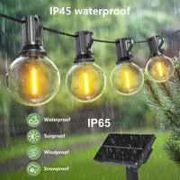 1 x RAW Customer Returns Yeeklab Outdoor Solar String Lights, 30M Solar Powered Outdoor Lights 4 Modes with 50 2 LEDs, IP65 Waterproof Shatterproof Outdoor Solar Lights for Garden Parties Patio Courtyard Wedding - RRP €67.99