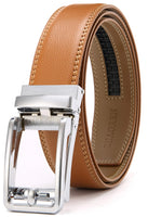 1 x RAW Customer Returns CHAOREN Men s Belt, Men s Leather Belt Automatic Ratchet Buckle 35mm, Adjustable Trim to Fit - RRP €23.18