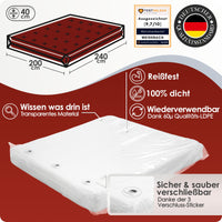 1 x RAW Customer Returns WEIDEBACH Robust mattress protector cover for King-Size mattress 180 x 200cm, mattress storage bag for storage and transport, protective cover for mattresses against odors and humidity - RRP €17.14