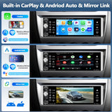 1 x RAW Customer Returns  2 64GB 1 DIN Car Radio with Carplay, Android Auto, Android 13 MP5 Player, 6.86 inch HD Tempered Glass Touch Screen, Car Radio with WiFi, GPS Bluetooth, FM RDS, EQ, SWC, Mirrorlink - RRP €100.84