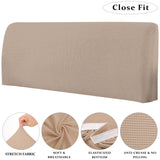 1 x RAW Customer Returns TIANSHU Stretch Bed Headboard Covers Headboard Cover Wall Protector Stretchable Dustproof Bed Head Protector Cover for Bedroom Decoration Length 140cm-165cm, Sand  - RRP €31.37