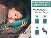 1 x RAW Customer Returns TREKOLOGY Aluft 2.0 Ultralight Inflatable Travel Pillow - Inflatable Camping Pillow for Sleeping, Neck Lumbar Support at the Beach, Hiking, Backpacking - Quick Deflation with Anti-Slip - RRP €19.18