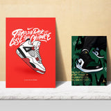 1 x RAW Customer Returns Nacnic Set of 6 Iconic Basketball King James Jordan Nike Posters with Design Illustrations to Decorate the Walls of Your Home, Rooms, Office, Shop and Store A3 and A4 Frameless - RRP €26.08