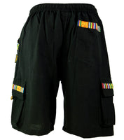 1 x RAW Customer Returns GURU-SHOP, Ethno Goastyle Yogashorts, Black, Cotton, Size XL 56 , Men s Pants - RRP €20.56