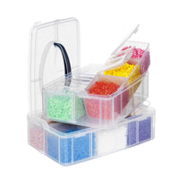 1 x RAW Customer Returns Panduro Hama iron-on beads Midi in a stackable storage box - 12,000 pieces of colorful beads in 12 colors - craft set for children aged 5 and over - RRP €33.14