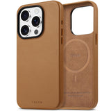 1 x RAW Customer Returns TUCCH Protective Case for iPhone 15 Pro, Magnetic Wireless Charging Case, Non-Slip PU Leather Cell Phone Case, Shockproof Thin Anti-Fingerprint, Lightweight Case Compatible with iPhone 15 Pro 6.1 inch, Brown - RRP €18.99