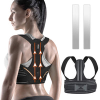 1 x RAW Customer Returns ZINUU Back Straightener Back Support Belt for Women - Posture Correction Back Belt for Men, Posture Corrector Back Brace for Relief from Back Pain Black  - RRP €25.22