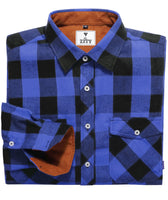 6 x Brand New IGEEKWELL Flannel Shirt Men s Checked Lumberjack Shirt Winter Shirt with Chest Pocket Long Sleeve Leisure Checked Shirt Blue L - RRP €217.74