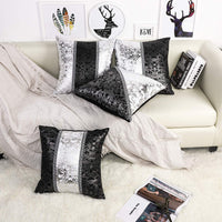 1 x RAW Customer Returns JOTOM Soft Cushion Cover Winter Warm Pillowcase Simple Print Sofa Home Decorative Art Fashion Decorative Pillow Cover 45 x 45 cm Set of 4 - RRP €18.77