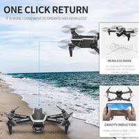 1 x RAW Customer Returns PRO RC Drone with Camera 4K Mini Drone Dual Camera Foldable Quadcopter with Function Trajectory Flight Headless Mode 3D Flight Auto Hover One Key Takeoff Landing One Key Return for Kids - RRP €40.99