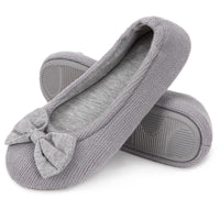 30 x Brand New EverFoams Women s Cozy Lightweight Terry Cotton Memory Foam Ballerina Slippers, Grey, 36 37 EU - RRP €629.7